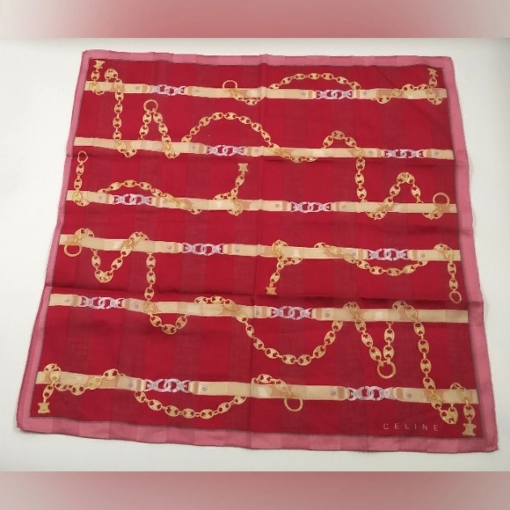 Celine Scarf Handkerchief Vintage - Picture 12 of 12